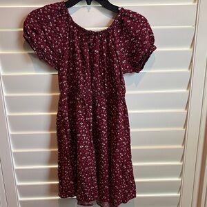 Epic Threads Burgundy Floral Dress